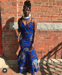 Blue African Gown