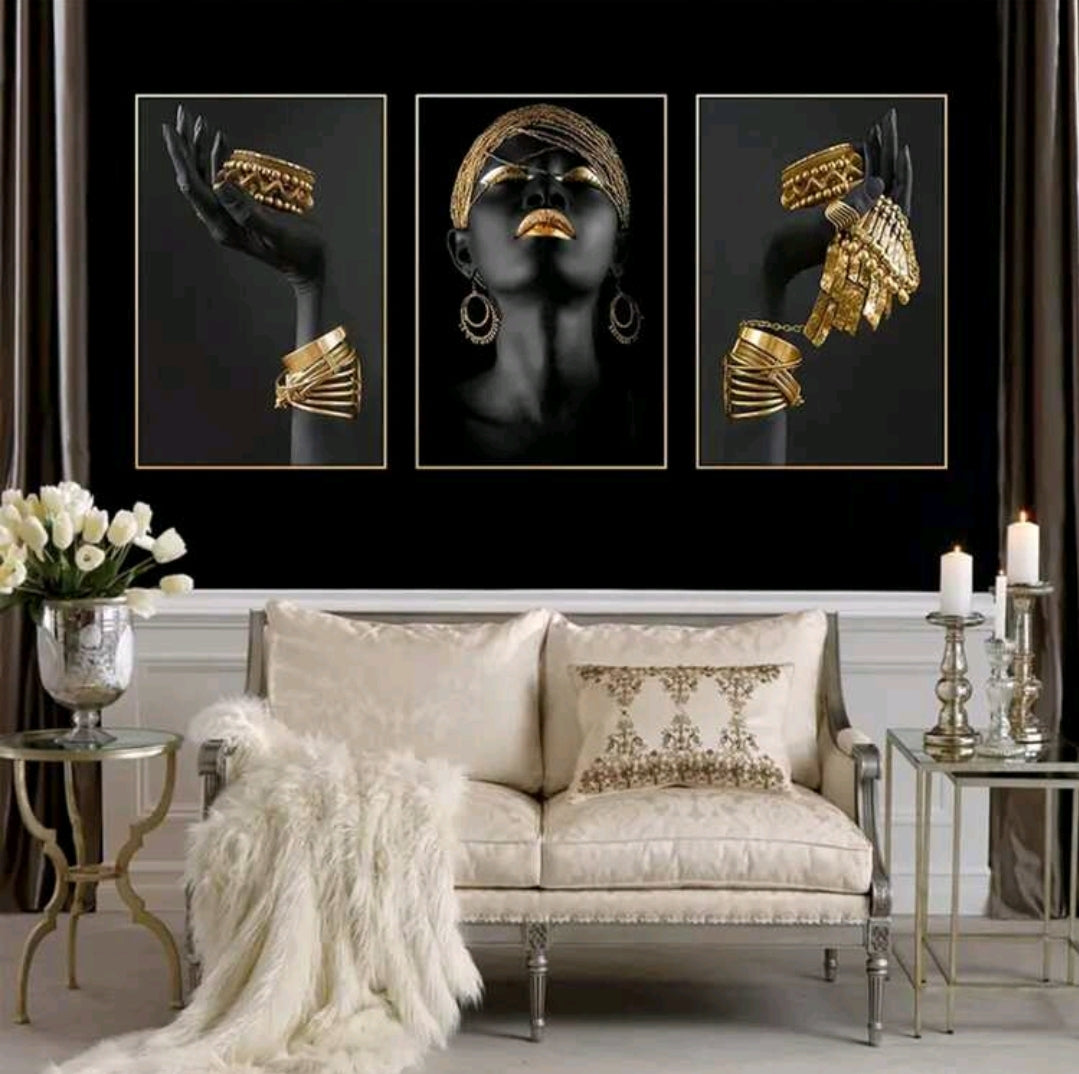 Black Beauty In Gold