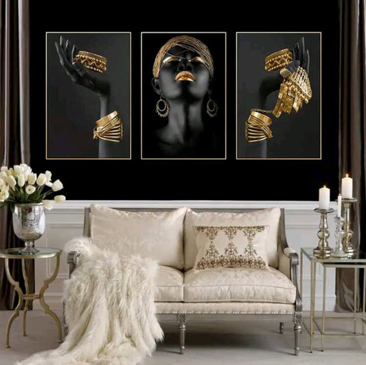 Black Beauty In Gold