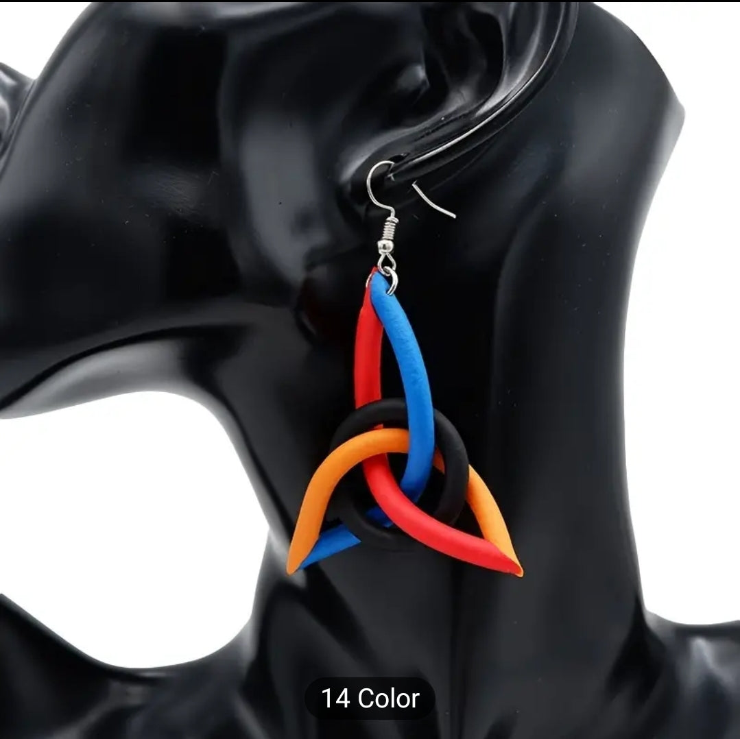 Colorful Leathet Earrings