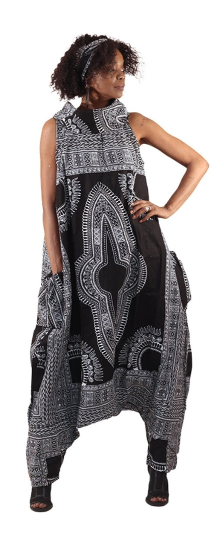 Big Dashiki Zip Jumpsuit