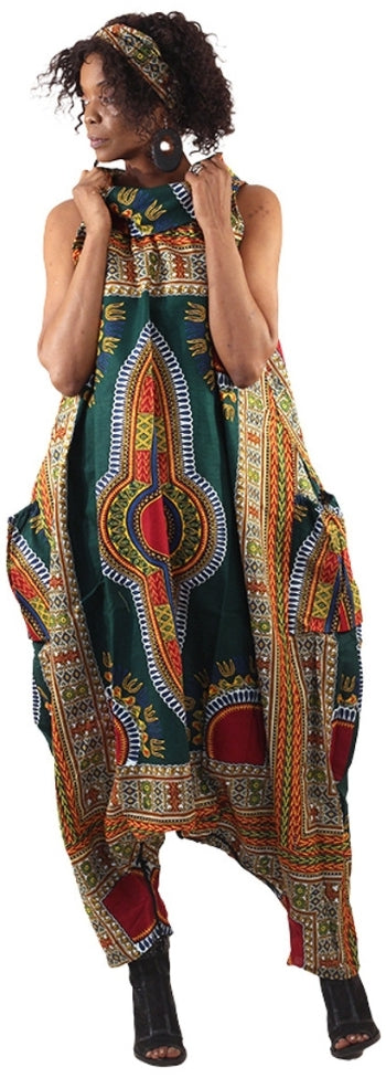 Big Dashiki Zip Jumpsuit