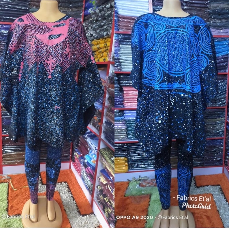 Batik Leggings with Kaftan Top