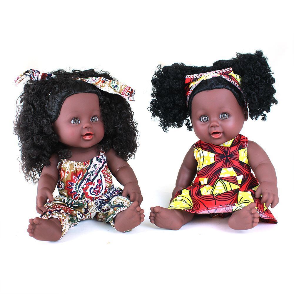 African Print Kiss Me Doll - ASSORTED