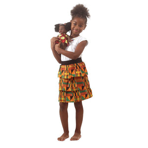 African Print Kiss Me Doll - ASSORTED