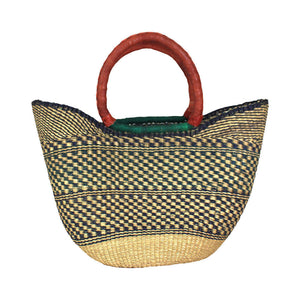 ASSORTED Woven & Leather Basket: Large