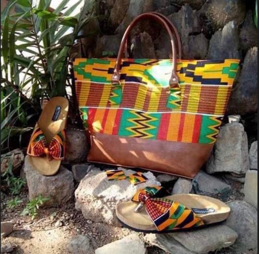 Kente Tote Bag Set