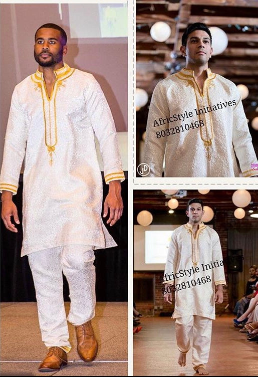 African Embroidered Mens  Set