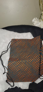African Print Drawstring Bag