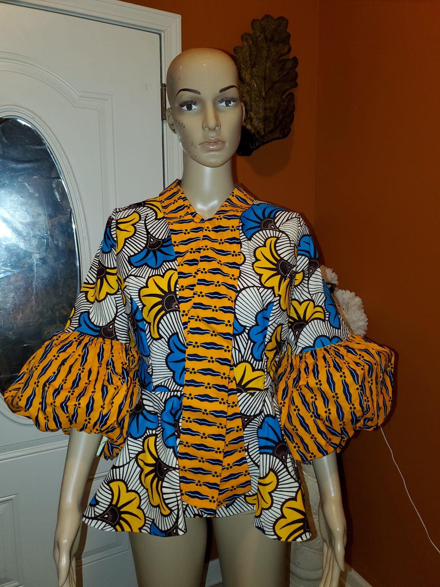 Ankara Top with Tie