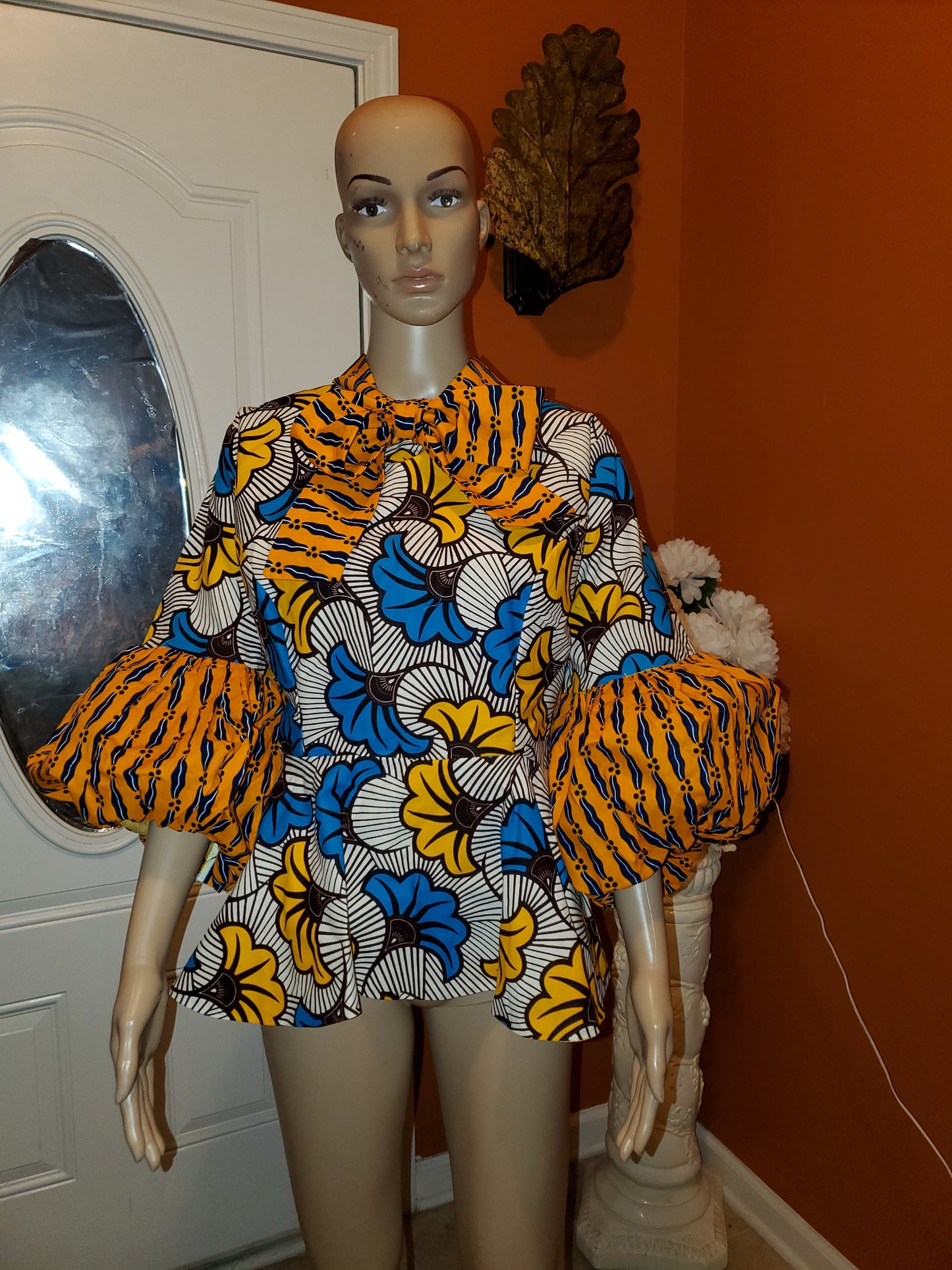 Ankara Top with Tie