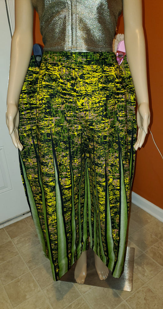 Green Wide Legs Pants