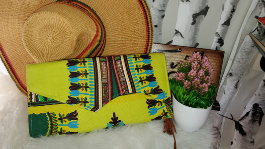 African Print Clutch