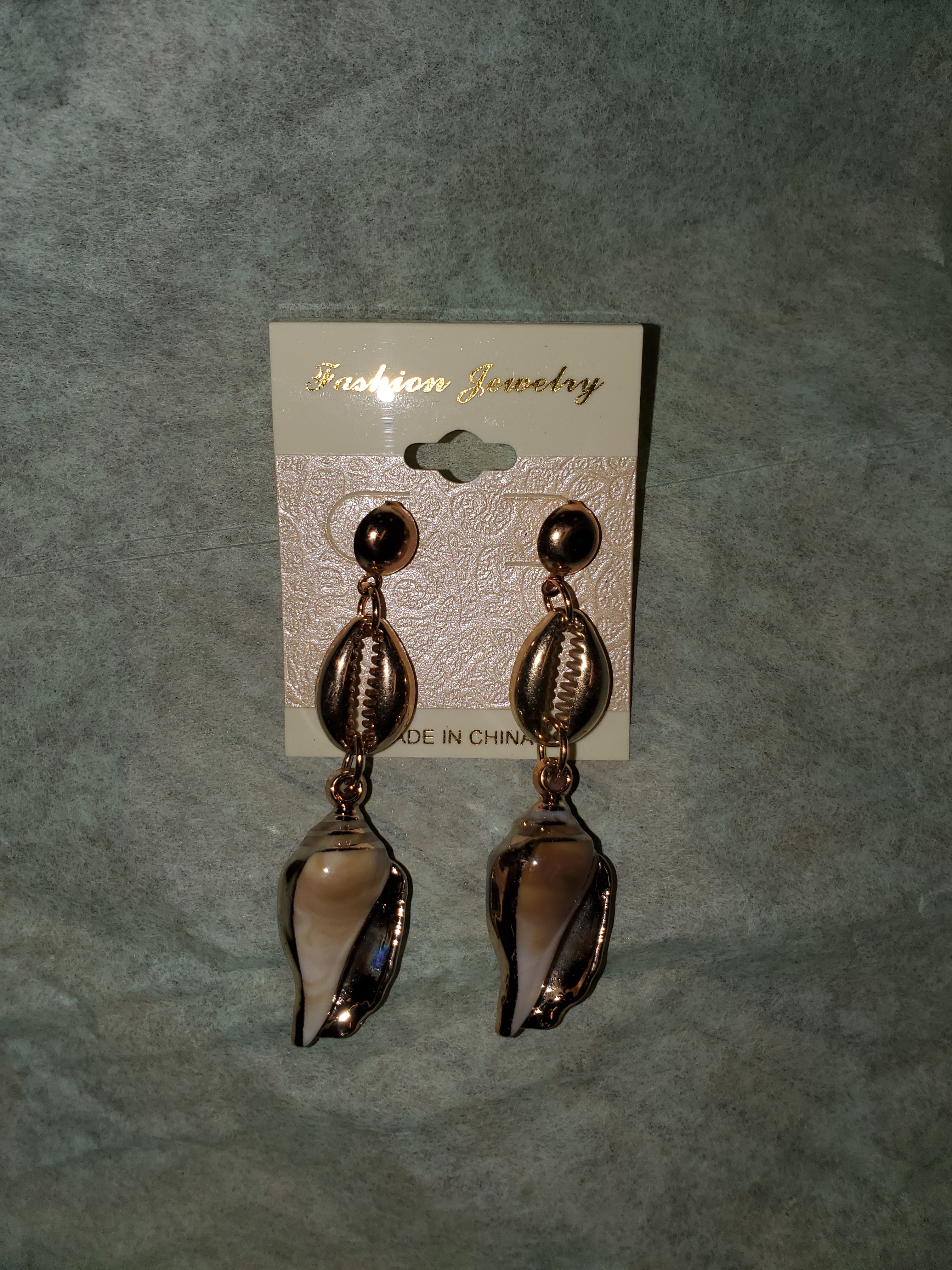 Cowrie And Shell Earrings