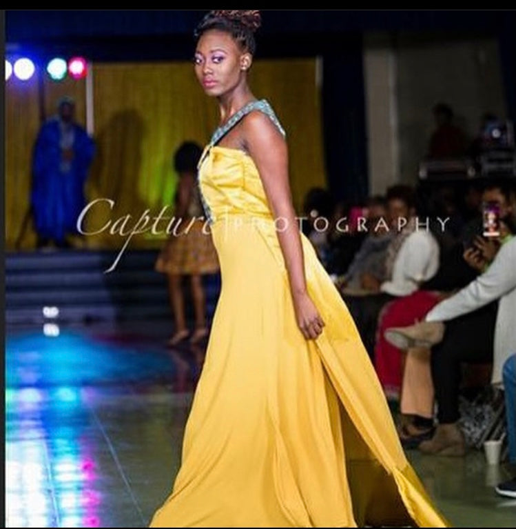 Gold Ankara Gown