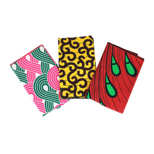 Set Of 3 African Print Head Wraps