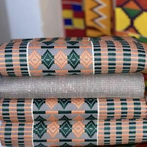 Custom Made Authentic Hand Weaved Kente Fabric