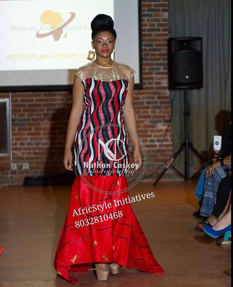 African Red Gown