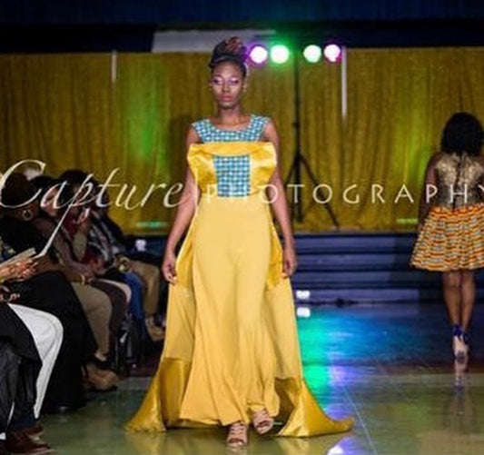 Gold Ankara Gown