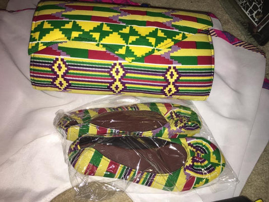 Yellow Kente Clutch