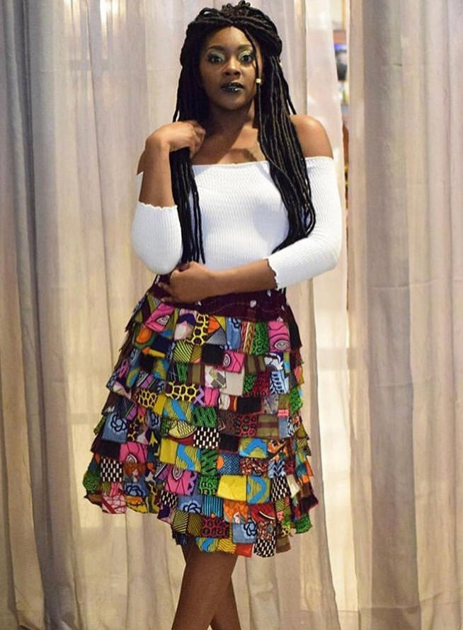 African Scrap Skirt