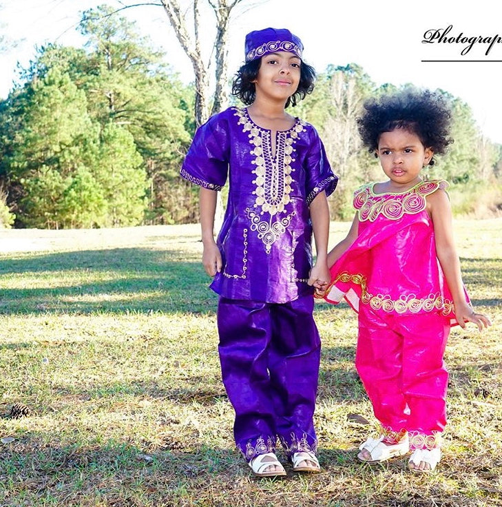 African Toddler Embroidery Set