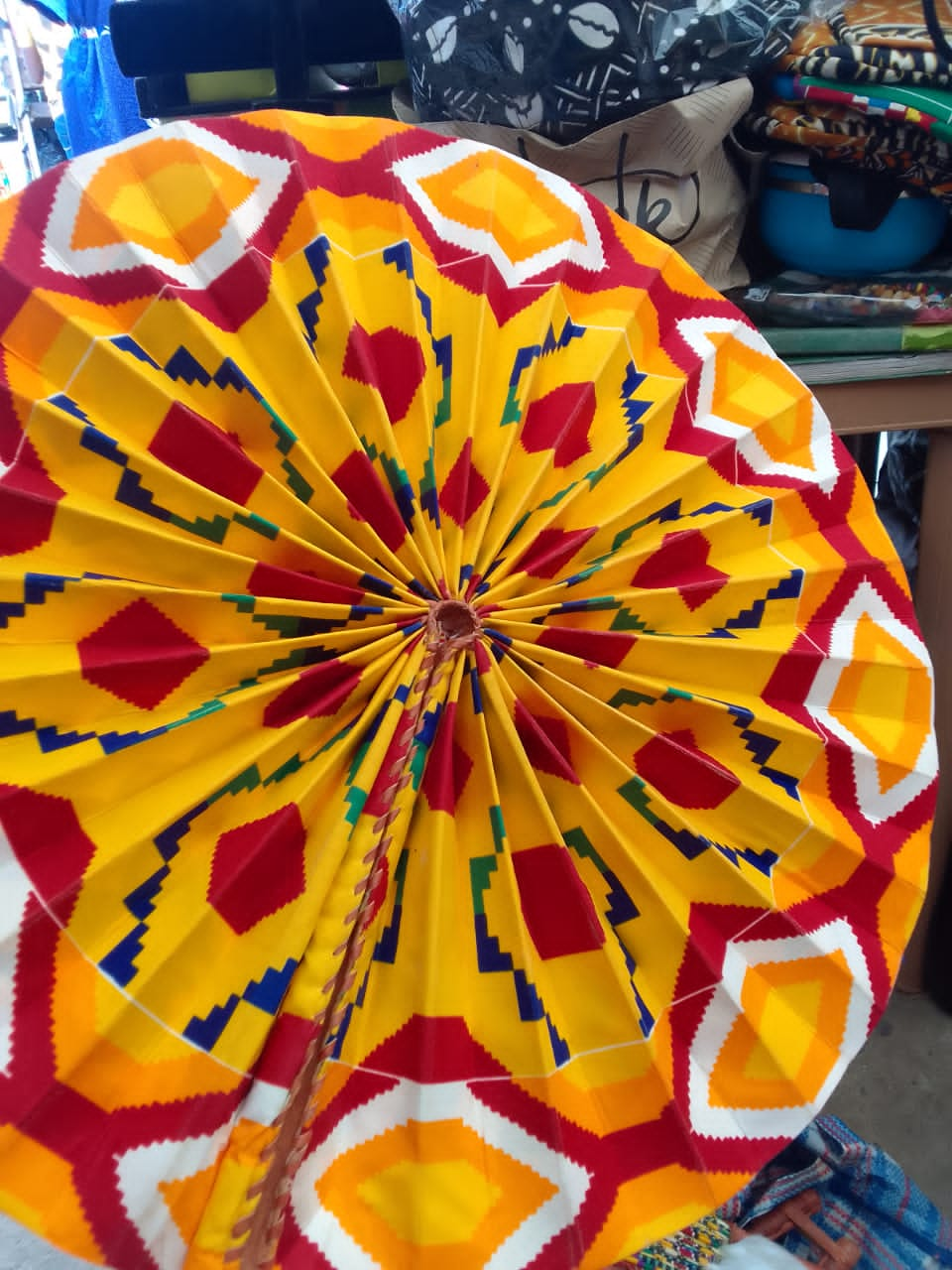 Jumbo African Print Fans