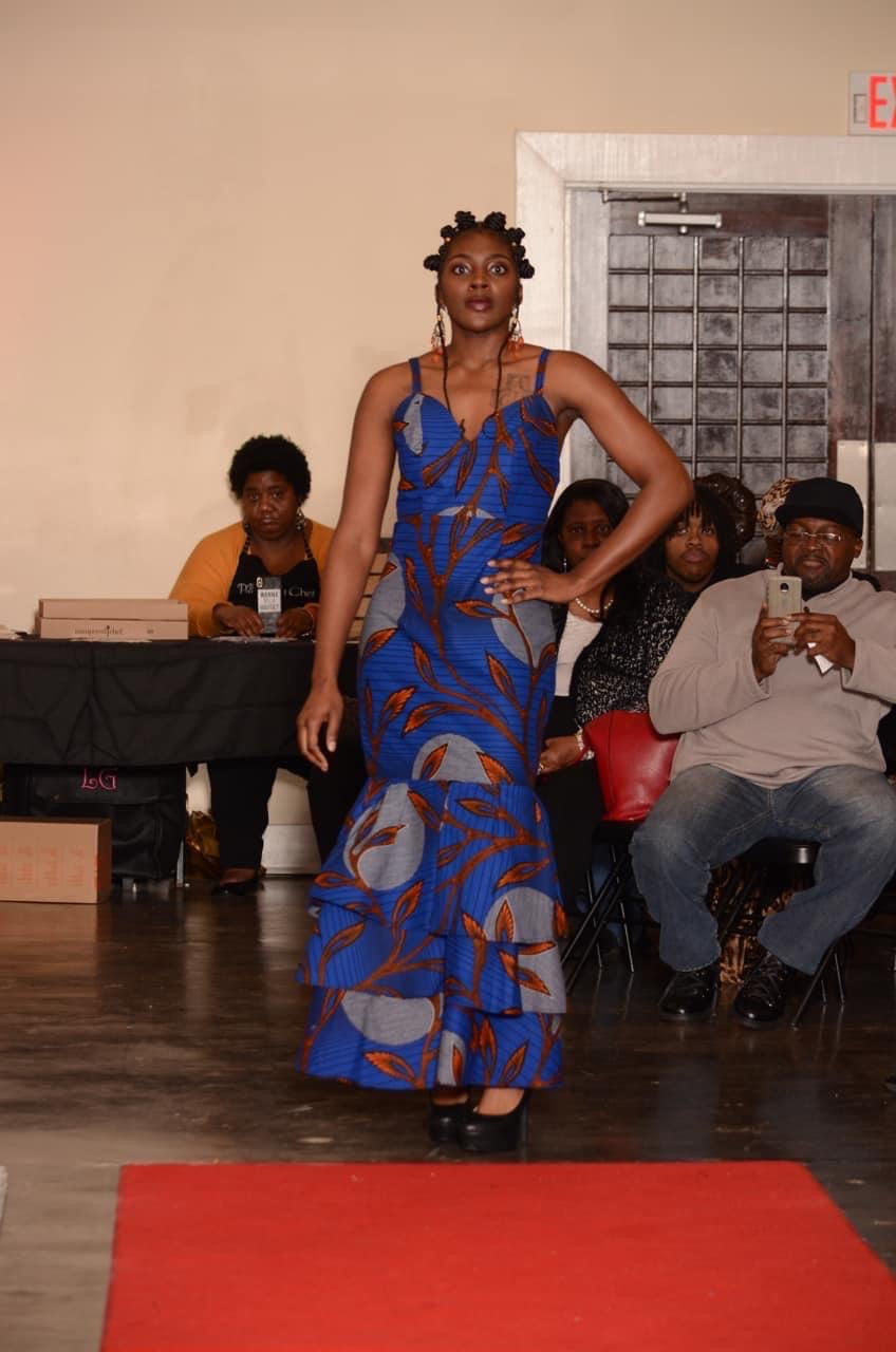 Blue African Gown