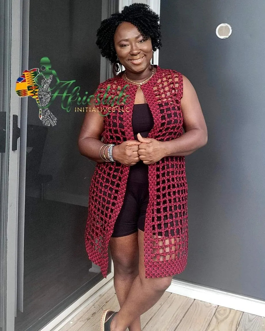 Ankara Webbed Coat