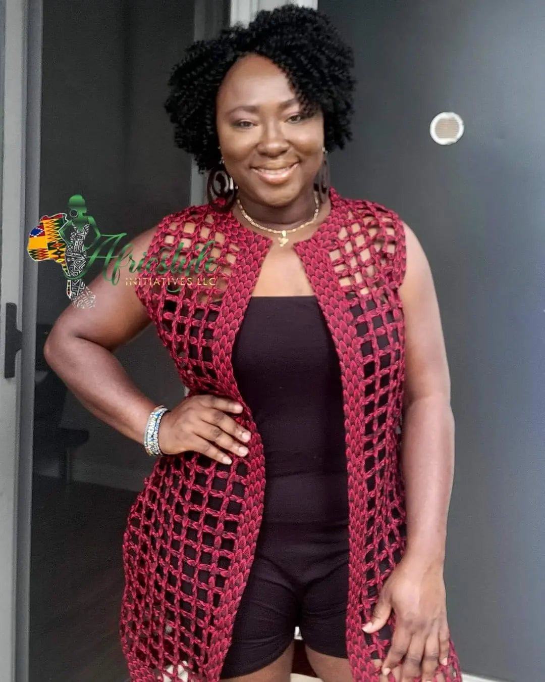 Ankara Webbed Coat