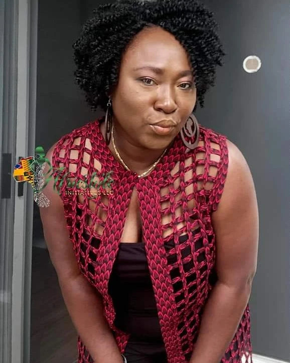 Ankara Webbed Coat