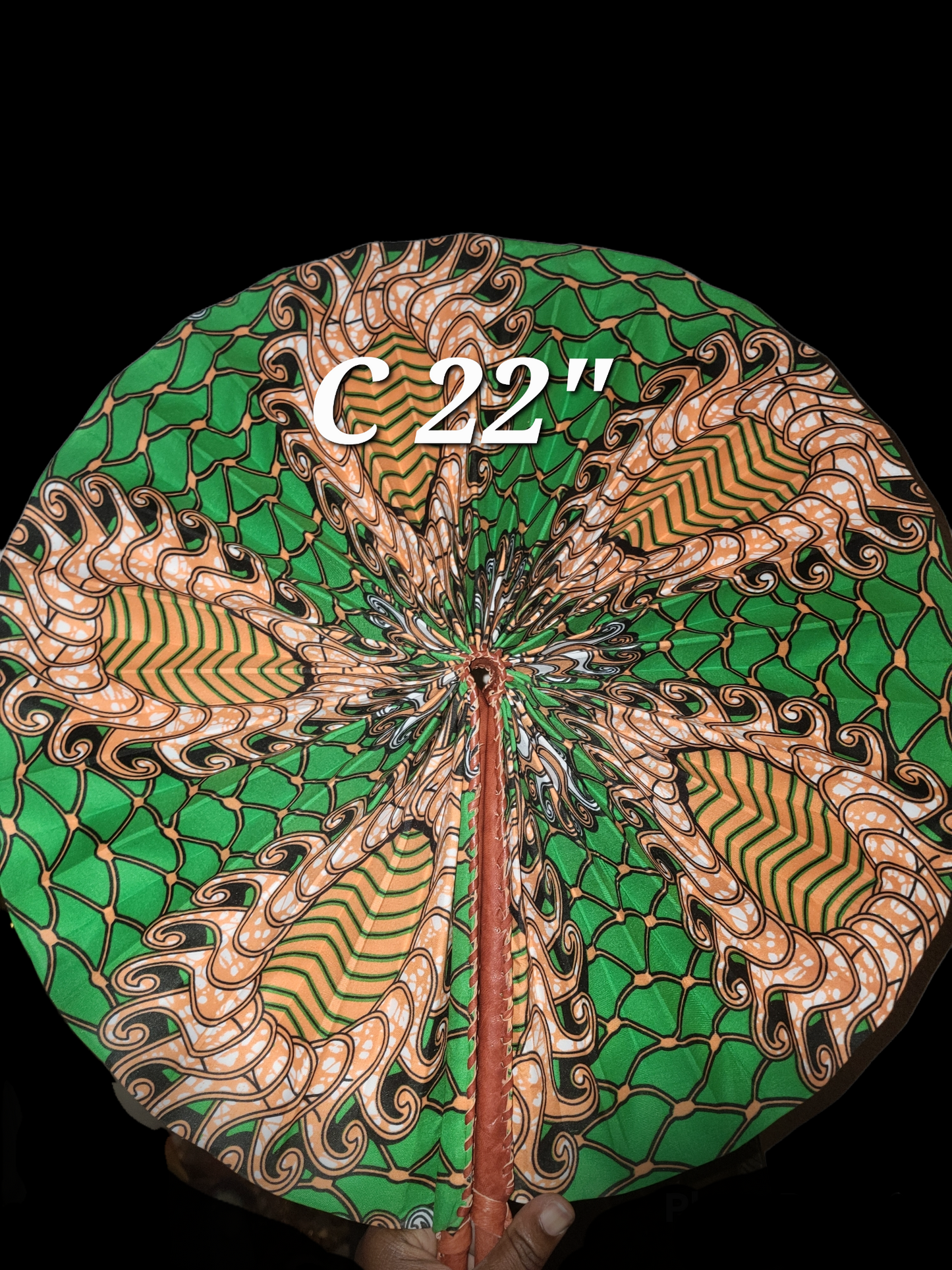 Jumbo African Print Fans