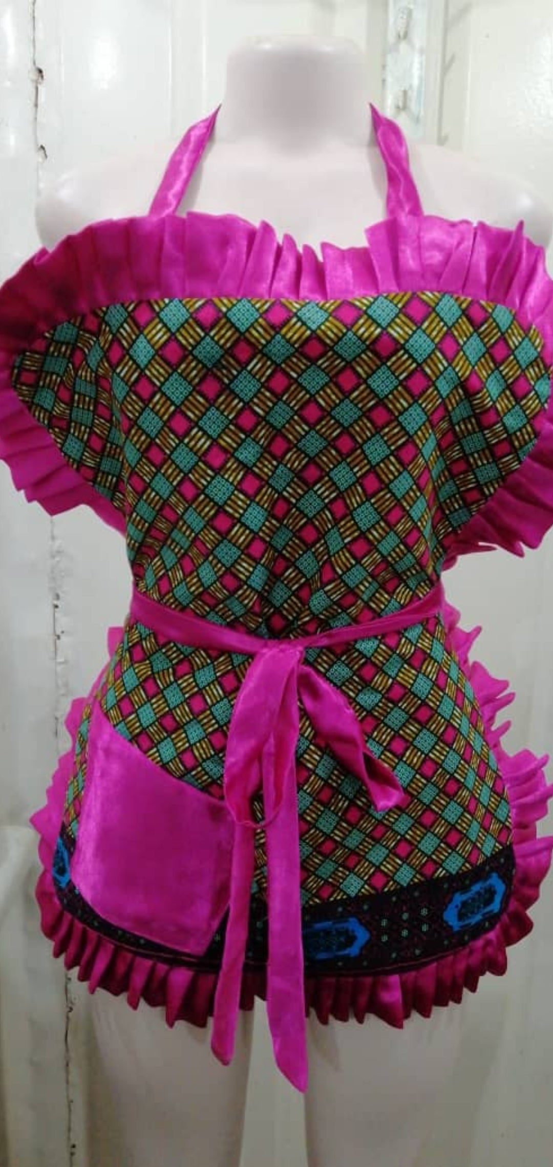 African Print Apron