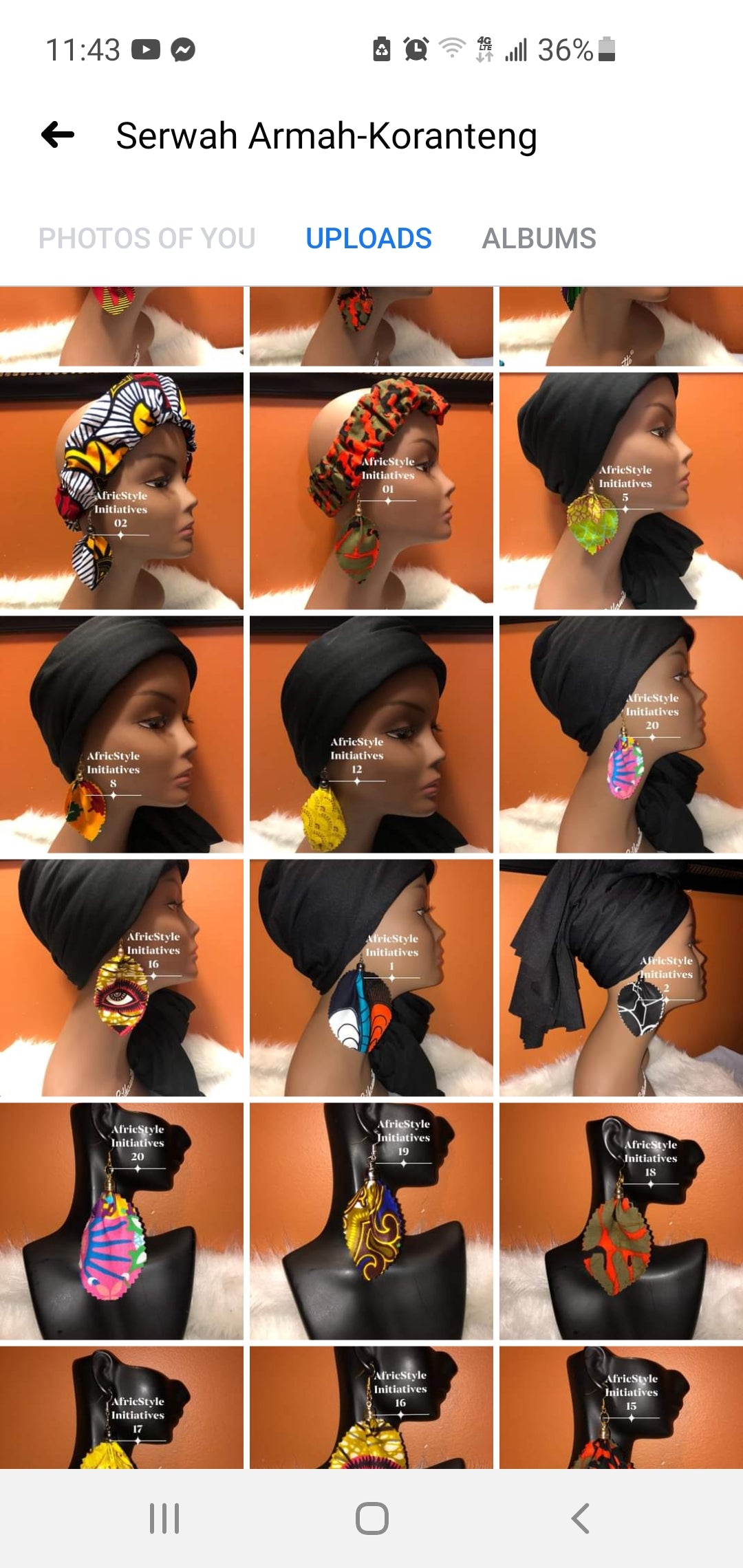 Fabric Earrings