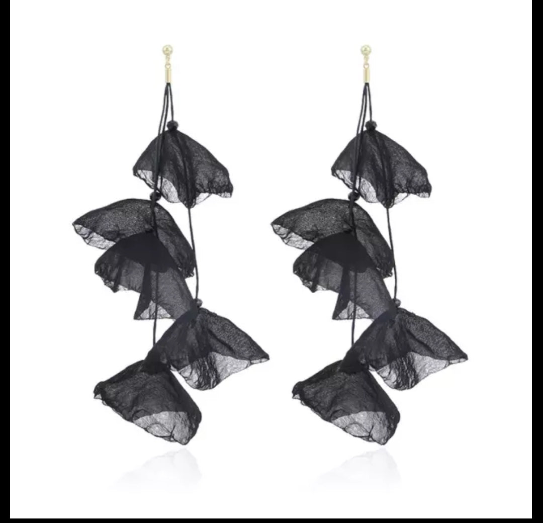 Yarn Flower Earring
