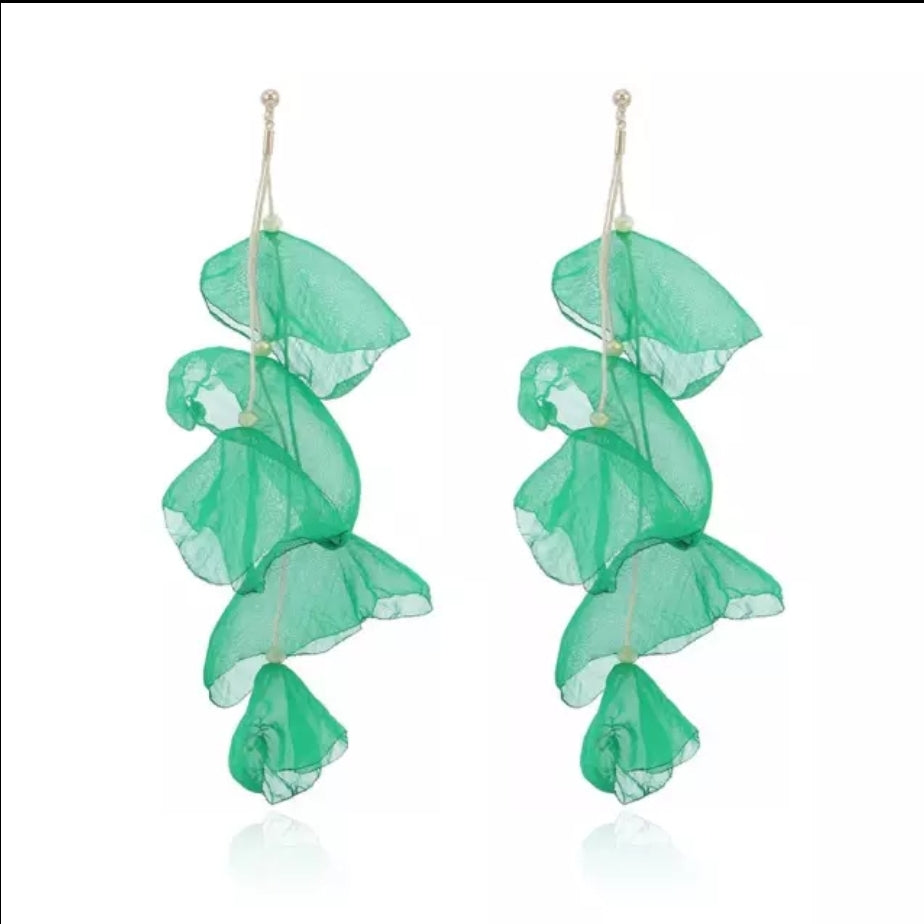Yarn Flower Earring