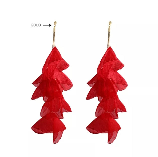 Yarn Flower Earring