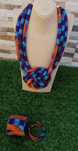 Ankara Rope Necklace Set