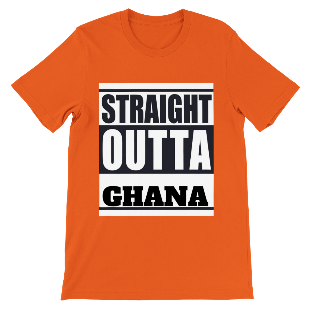 Straight Outta Ghana - Premium Unisex Crewneck T-shirt